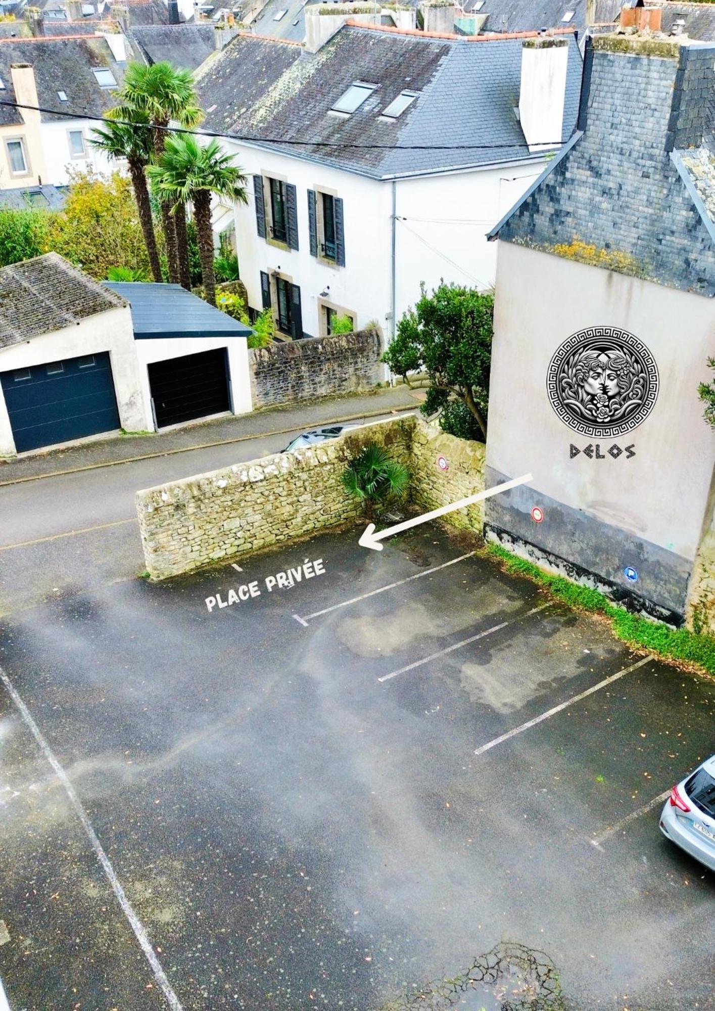 - La Suite Delos - Jacuzzi 2 Places - Centre Ville A Pied - Lit Queen Size - Parking Privee - Wifi - City Center Within Walking Distance - Quimper Exterior foto